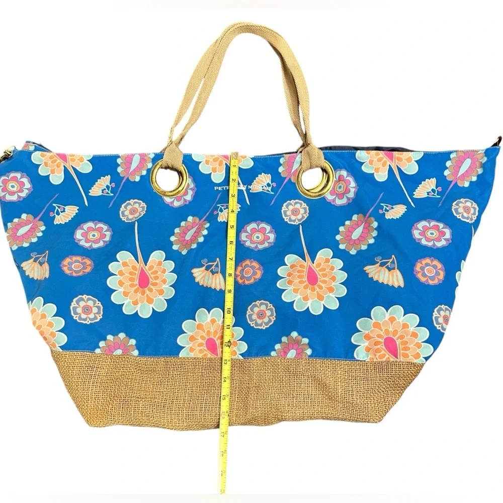 Peter Millar Large Floral Travel or Beach  Tote Bag - Picture 13 of 16